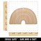 Rainbow Fun Doodle Unfinished Craft Wood Holiday Christmas Tree DIY Pre-Drilled Ornament